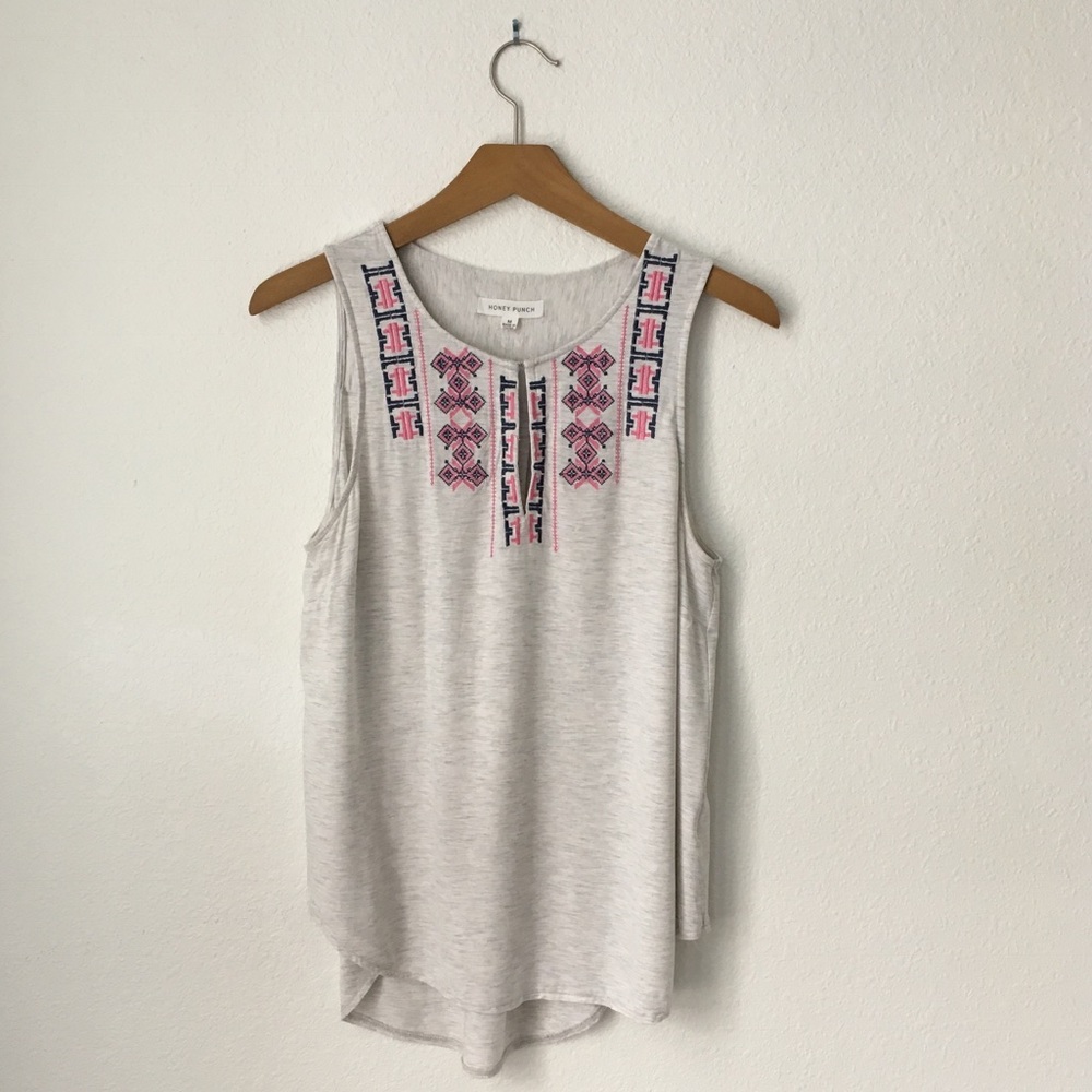 Boho Stitched Embroidery Blouse